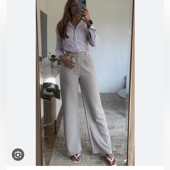 Abercrombie Tailored Wide Leg Pants - Picture 1 of 5